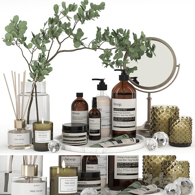 Decorative set 09 - Bathroom accessories