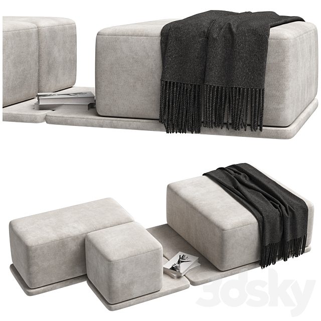 Set of poufs "Coast"
