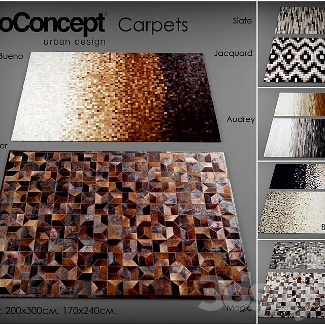 Collection of carpets from Bo Concept