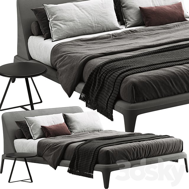 Poliform kelly imbottito bed
