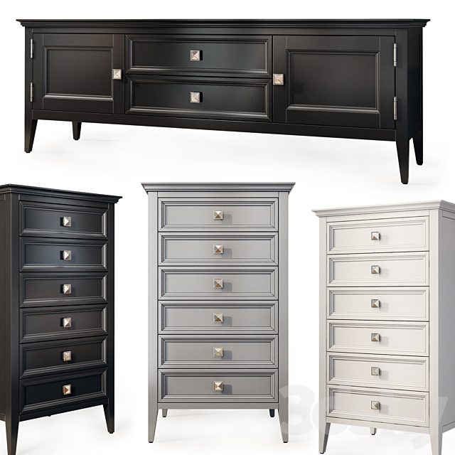 Chest of drawers and TV stand RFS Brooklyn. Tvstand, dresser by MebelMoscow