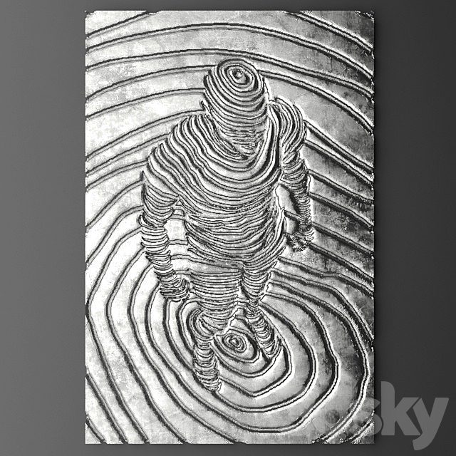 Decor for wall. Panel.
