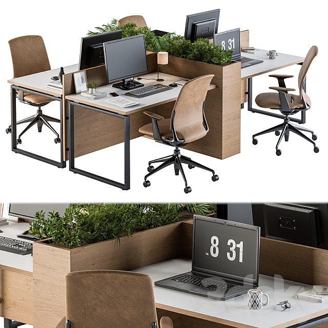 Office Furniture - employee Set 21
