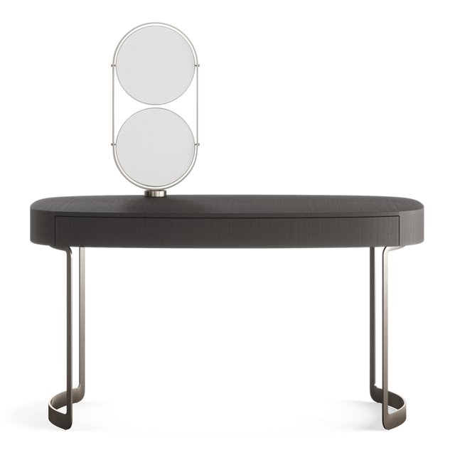 FENDI CASA MOONLIGHT LADY DESK (Charcoal Fiddleback Sycamore)
