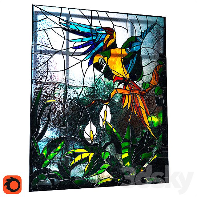 Glass Parrot / Parrot Stained
