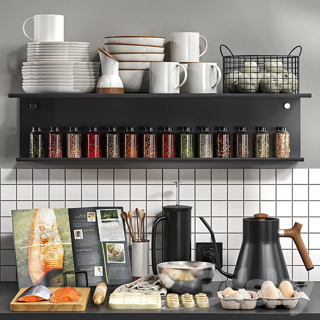 Decorative kitchen set 06