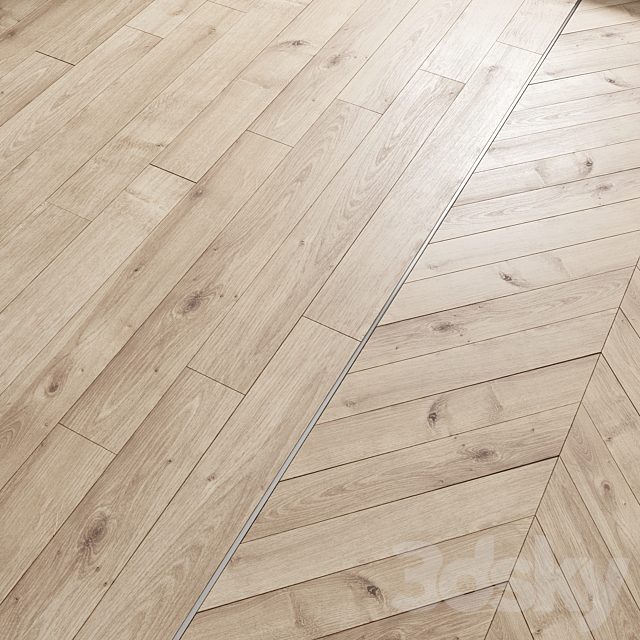 AVE Floor Lighten Oak (Laminate and Chevron Tiles)