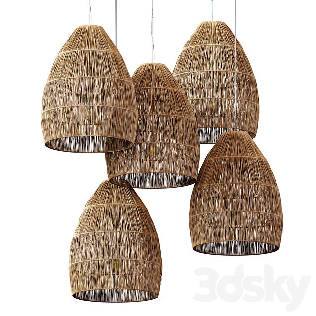 Lamp wicker n35c
