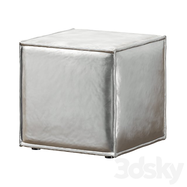 Metallic poufs 32505 and 32506 model LoftDesigne