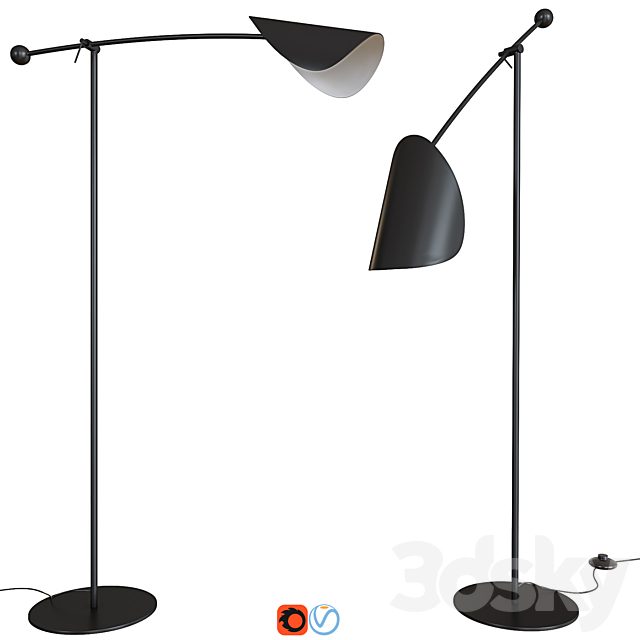 Funambule Adjustable Reading Floor Lamp