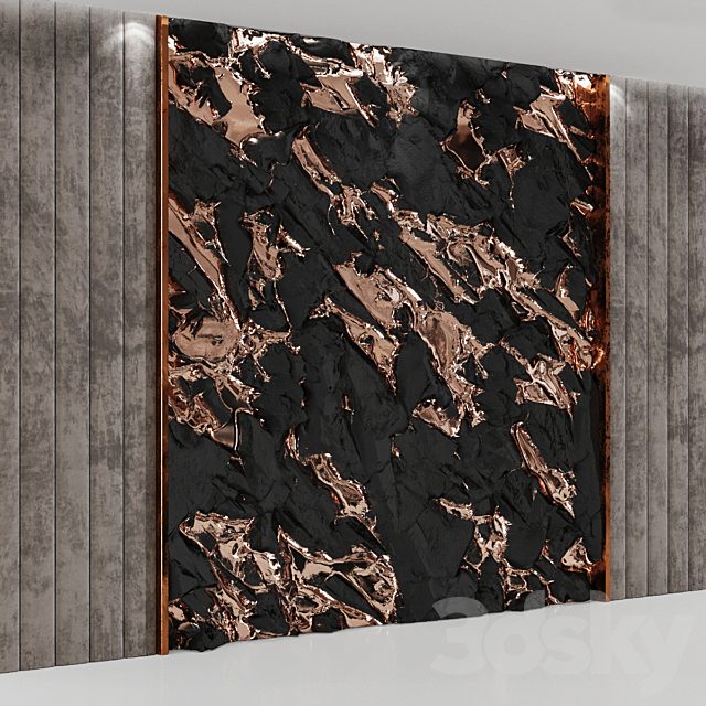 Wall panel Scandy Rock and soft beige panels