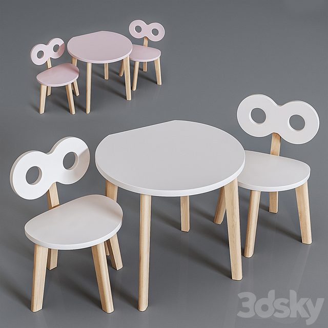 Ooh-Noo Childrens table and high chair