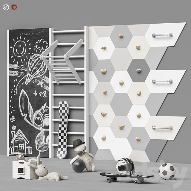 Toys and furniture set 91