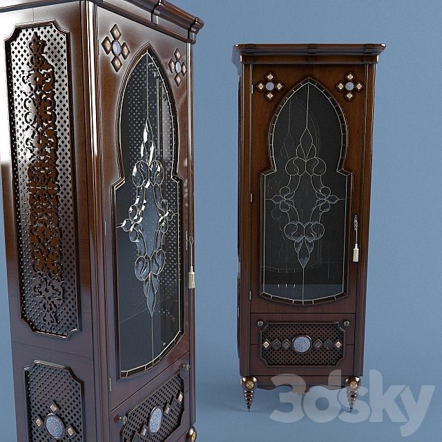 Showcase-foam in Oriental style