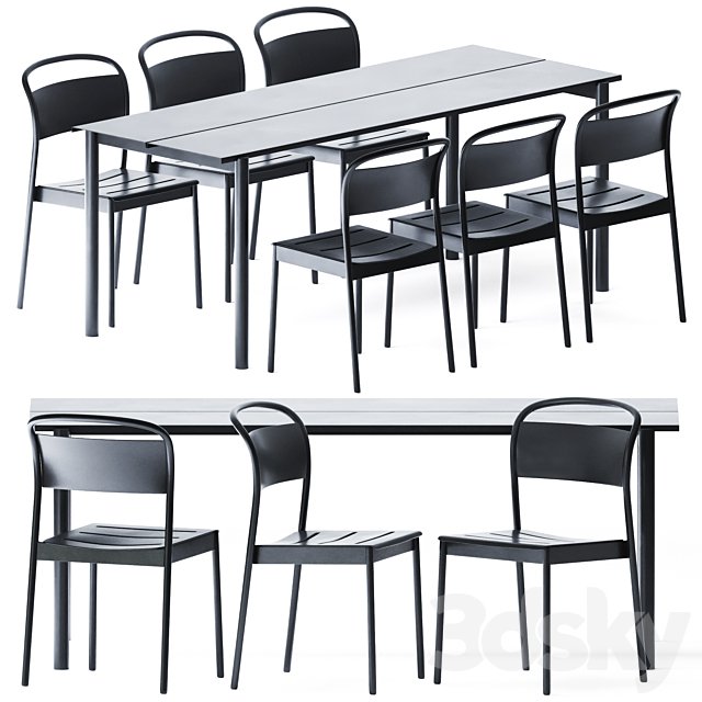 Linear Steel Table by Muuto