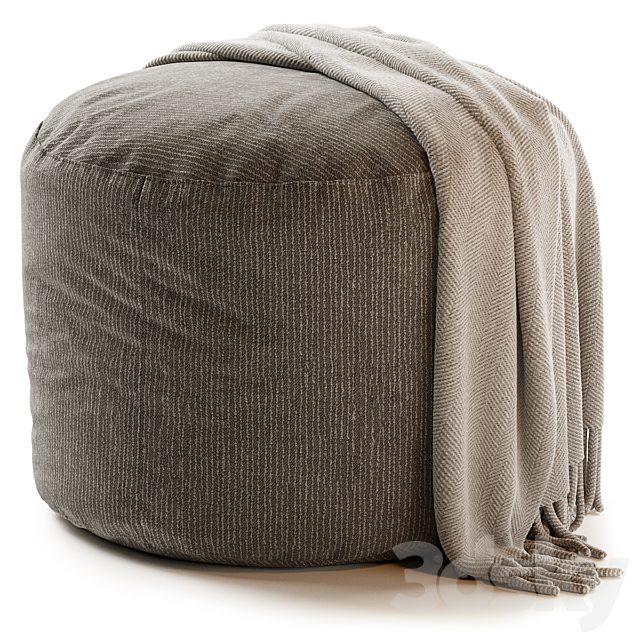 ANYWHERE IVORY POUF