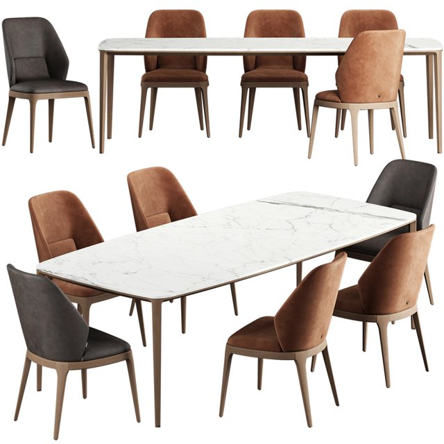 Poliform HENRY Table EMPORIO CHAIR
