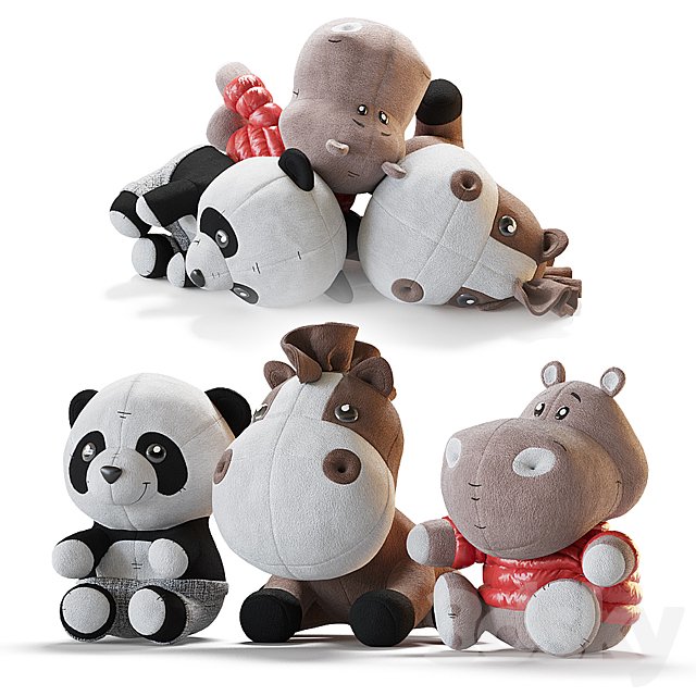 Set of soft toys 2