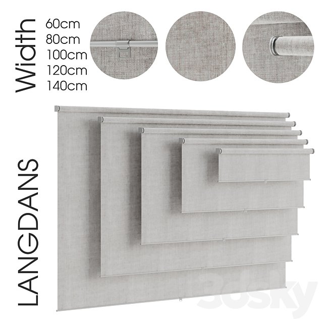 LANGDANS. Roller blind