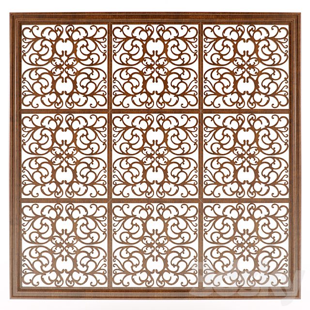Carved panel from the groups