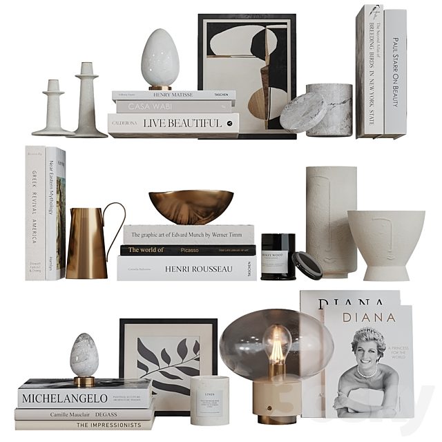Decor shelf set 10