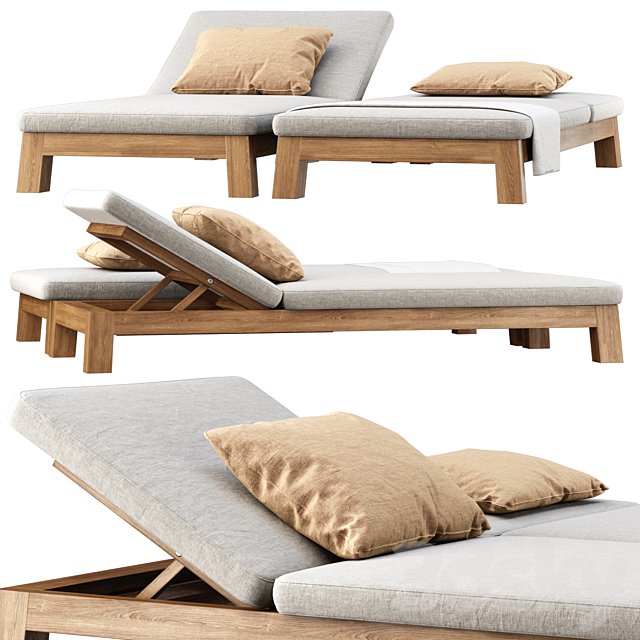 GIJS Sun lounger by Piet Boon