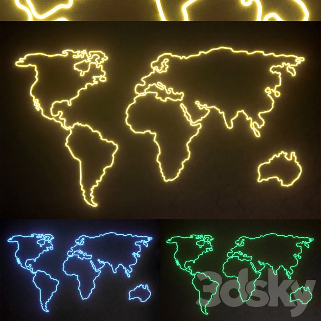 Light modules. Set 46. Neon