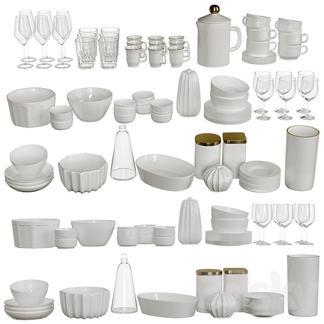 Set of dishes
