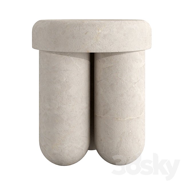 Orsetto 03 stool side table by Martin Massé