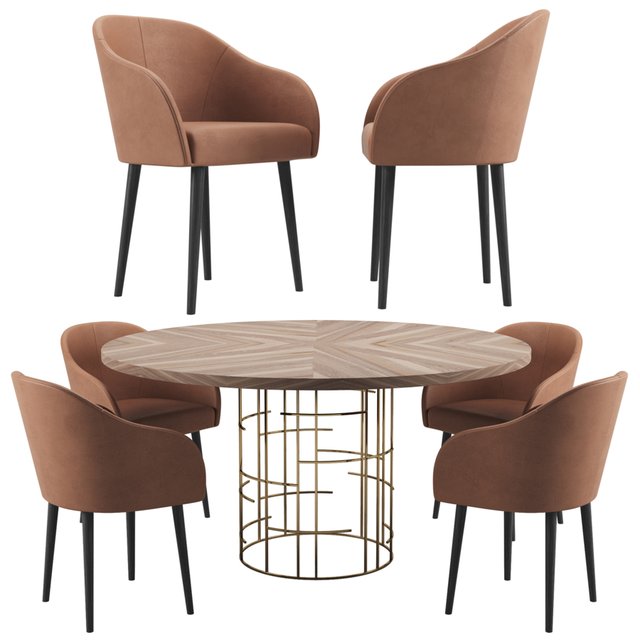 MERCY table + chairs LILI by LASKASAS