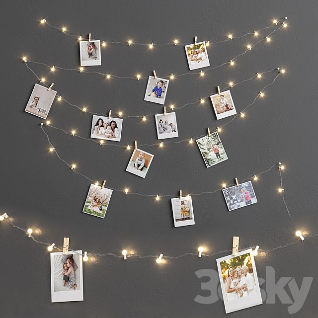 Garland and photos