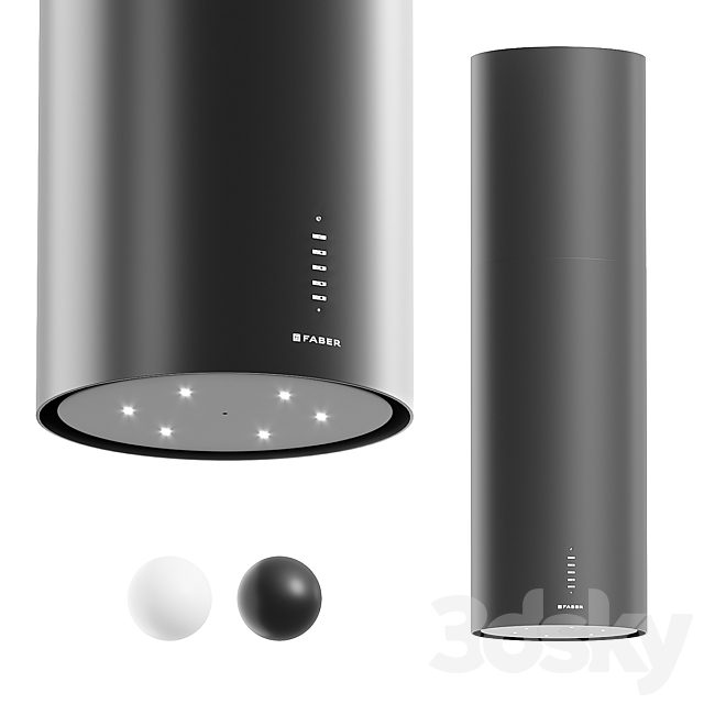 Cooker hood Faber CYLINDRA ISOLA GLOSS PLUS