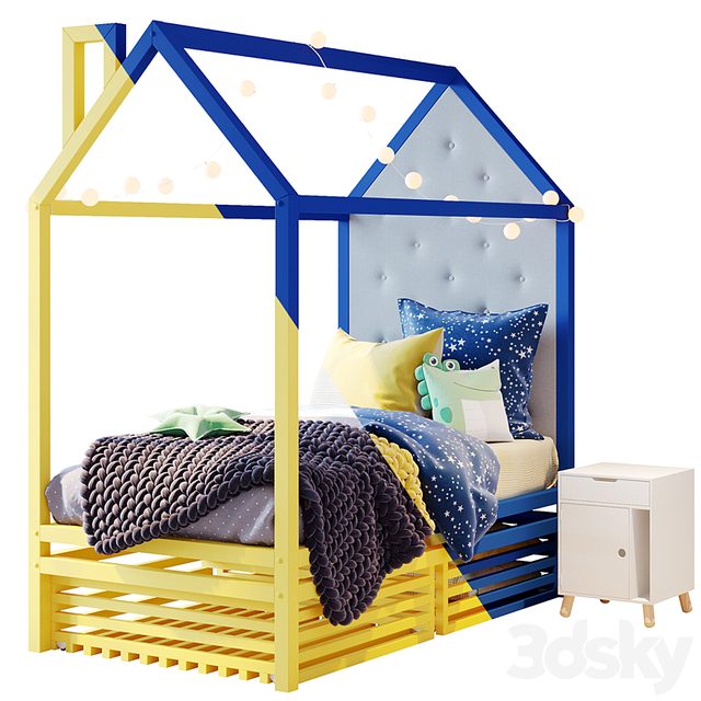Bed house set 01