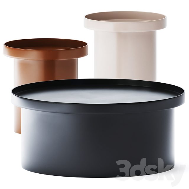 Metal Round Coffee Tables Caliz by Morada