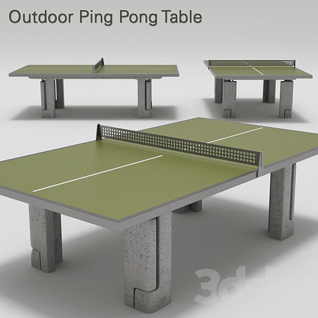 Outdoor Ping Pong Table
