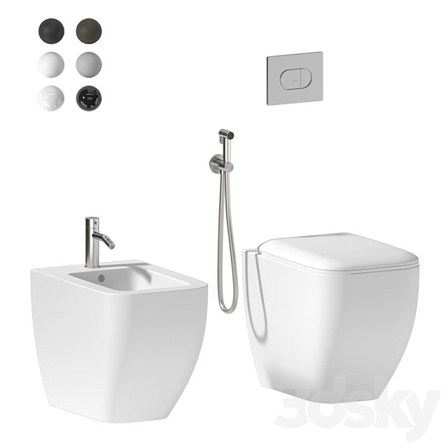 Cielo Shui Comfort Back to wall WC/Bidet