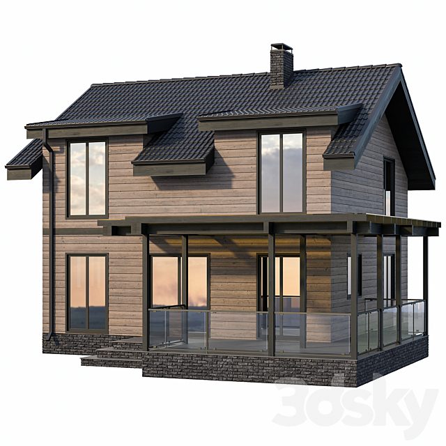 Country cottage with terrace