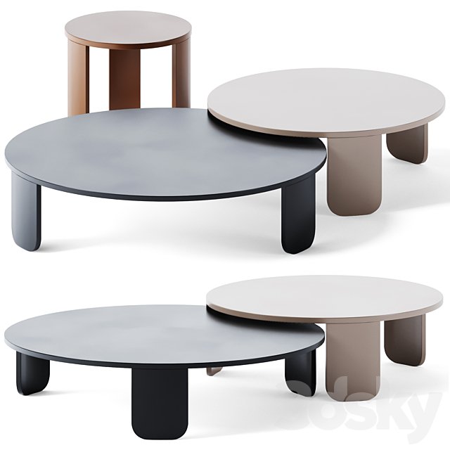 Metal Coffee Table Clemo by Gallotti & Radice