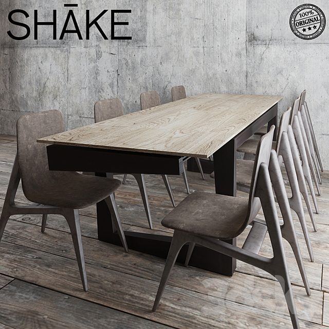 Shake Twist Table & hio chair