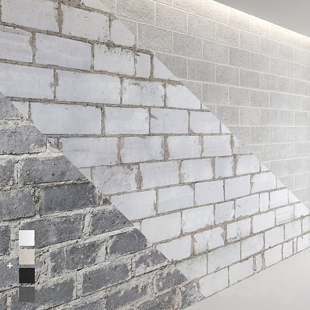 Block wall set 01
