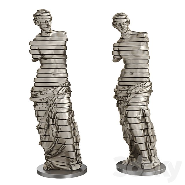 Venus de milo sliced statue