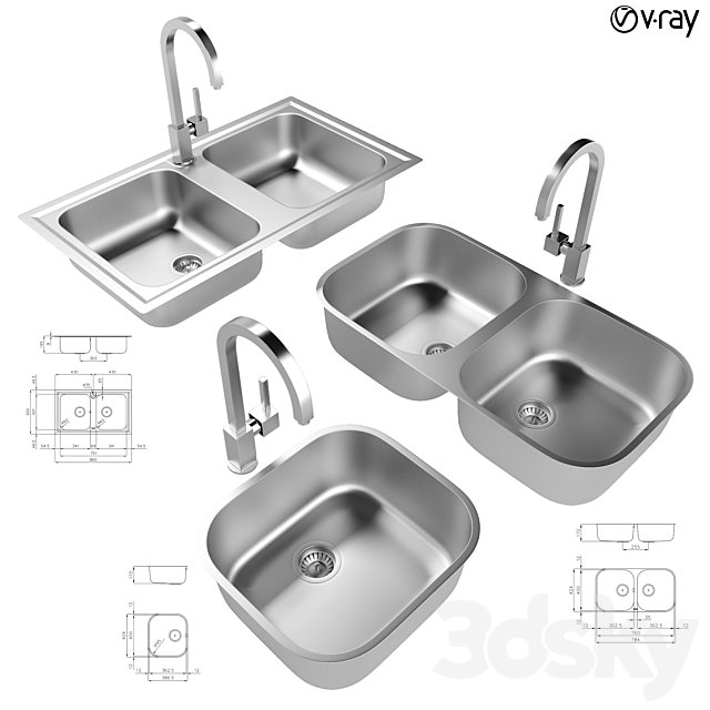 Collection of kitchen sinks 09