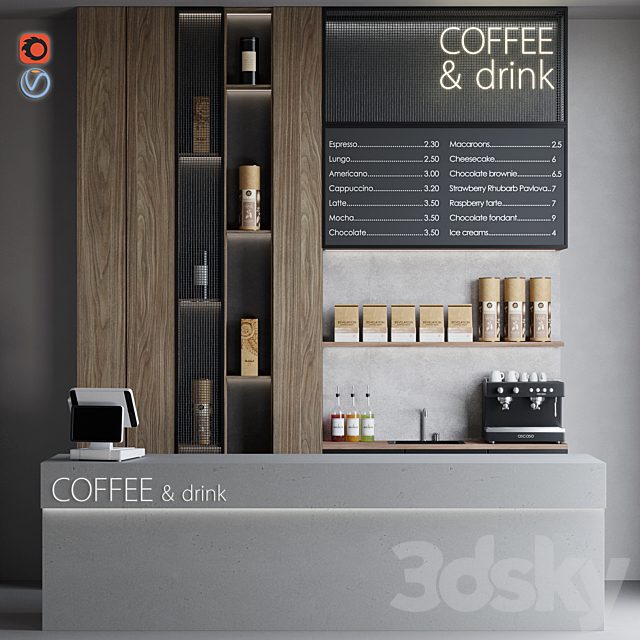 Coffeeshop 1 Coffee and drink