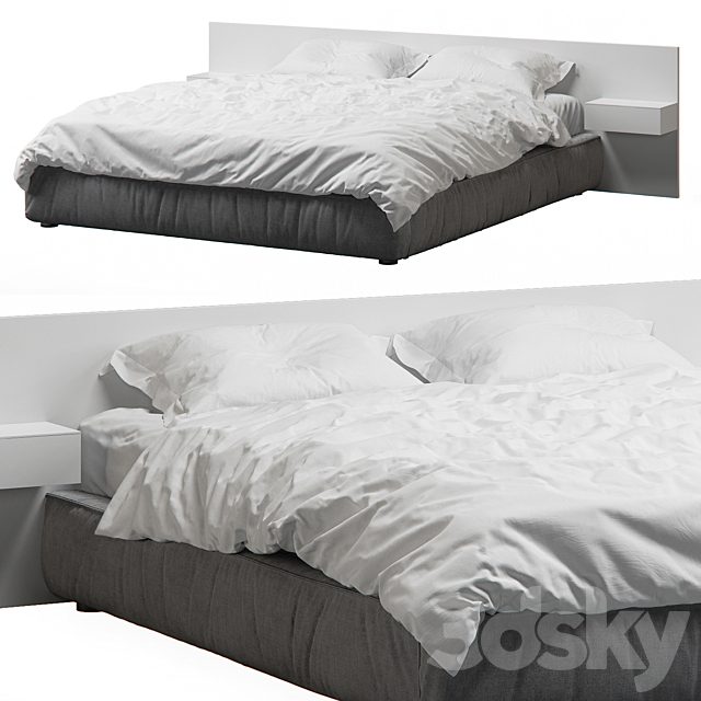 Loft Bed With Wood Headboard