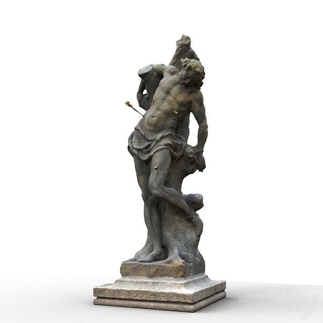 Statue of St. Sebastian of Karlstein