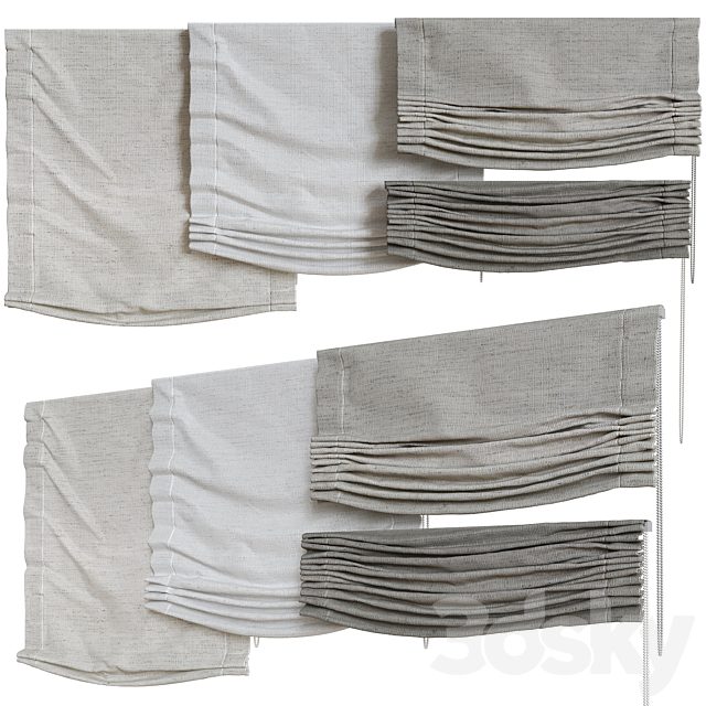 Set of Roman blinds 2