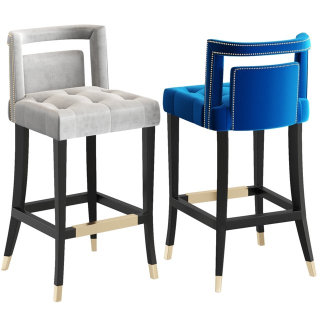 Candelabra Home Hart Velvet Counter Stool