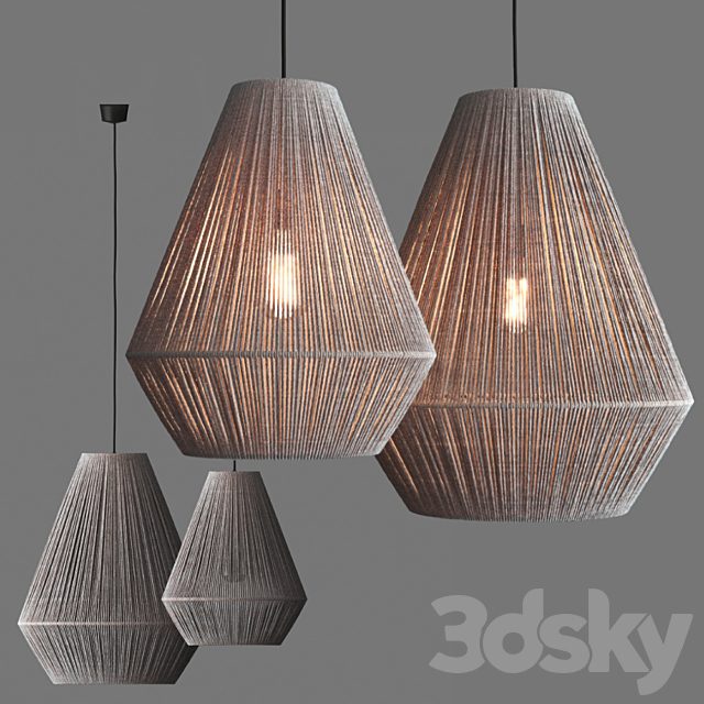 Paper Rope Lantern Pendant