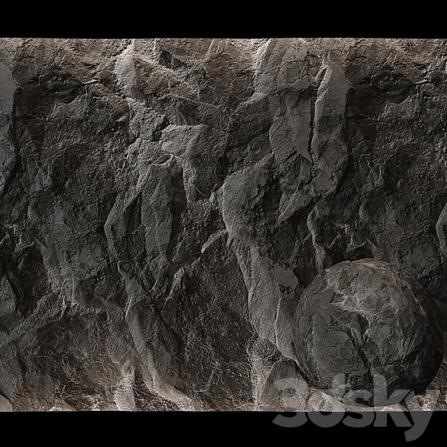 Stone Cliff Wall # 12