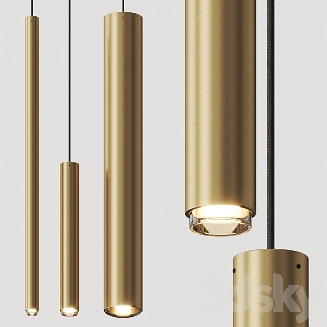 Aldo Bernardi Tubo Line Pendant Lamps